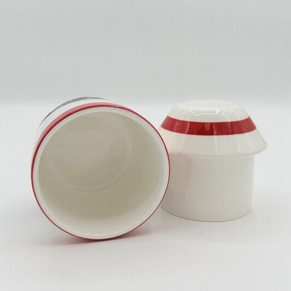 Anthropologie Maritime Stoneware Butter Crock Nautical Sailboat